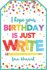 hope your birthday just write-white design preview