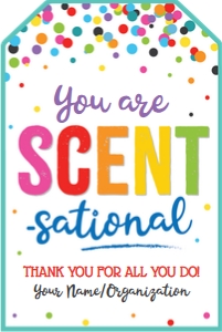 scent sational-white-rainbow confetti design preview