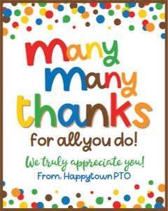 many many thanks-rainbow confetti-sign design preview