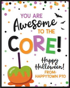 awesome to the core-halloween-sign design preview
