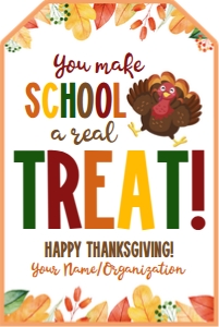 you make school a real treat-fall leaves-turkey design preview