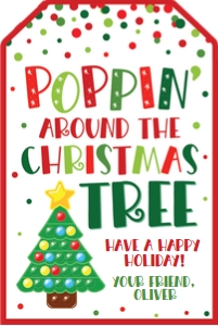 poppin around the christmas tree design preview