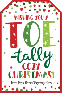 toe-tally cozy-christmas confetti design preview