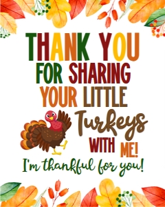 thanks little turkeys-editable design preview