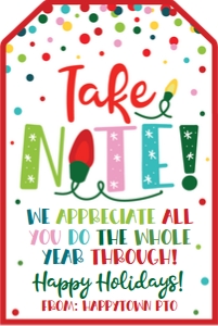 take note-holiday red design preview