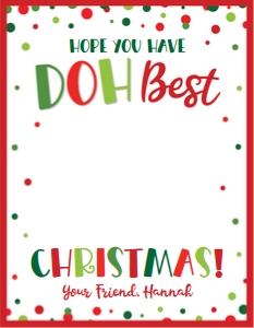 doh best christmas-red green-card design preview