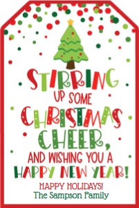 stirring christmas tag-tree design preview