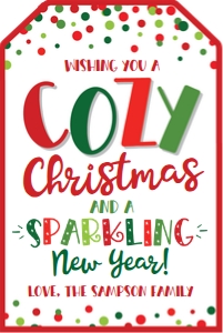 cozy christmas and sparkling new year-confetti red design preview