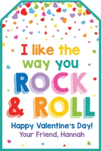 valentine-Rock and Roll-teal design preview