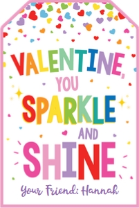 valentine-sparkle and shine-white-pink-editable design preview