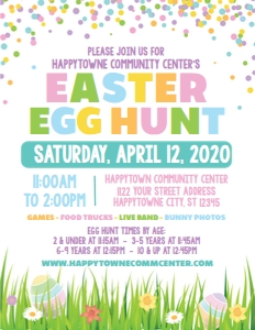 egg hunt-white-confetti-grass-editable design preview