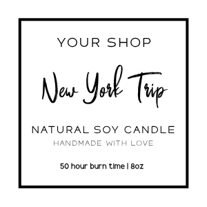 Candle Label Square 1 design preview