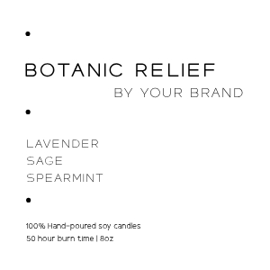 Candle Label Square 3 design preview
