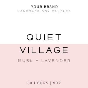 Candle Label Square 5 design preview
