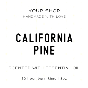 Candle Label Square 8 design preview