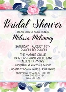 Invitation Floral Trio design preview