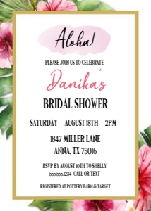 Invite Tropical Greenery: Invitation Tropical Greenery