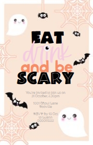 Reg Vistaprint size: Boo-tiful Invitations