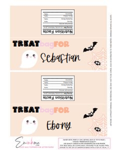 Bootiful Loot Bag Toppers Letter Sized: Bootiful Lolly Bags