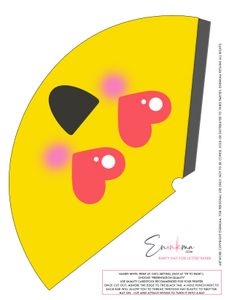 Emoji Party Hats Letter Sized: Emoji Party Hats