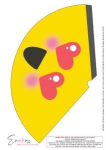 Emoji Party Hats A4: Emoji Party Hats