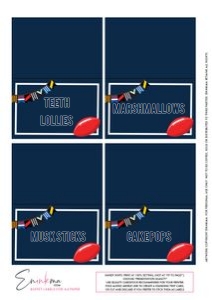 AFL Place Cards A4: Aussie Ace Bundle