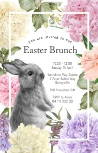 Easter Bloom Reg Vistaprint Invitations: Easter Bloom Invitations
