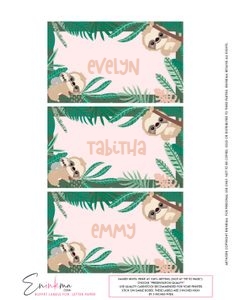 Sloth Gable Box LETTER sized: Swinging Sloth Gable Box