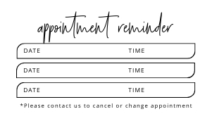 Appointment Reminder Minimalist Charcoal A004 design preview