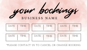 Appointment Reminder Pink Watercolor A021: Appointment Reminder Pink Watercolor A021