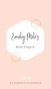 Geometric Hang Tag A050: Geometric Hang Tag A050
