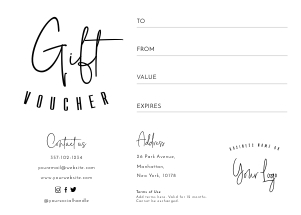 Gift Certificate Manhattan A064: Gift Certificate Manhattan A064