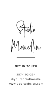 Hang Tag Minimalist Charcoal A065 design preview
