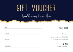 Gift Certificate Torn Edge Effect A074: Gift Voucher Torn Edge Effect A074