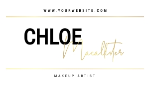 Business Card Black and Gold 3.5x2 A076: Business Card Black and Gold A076