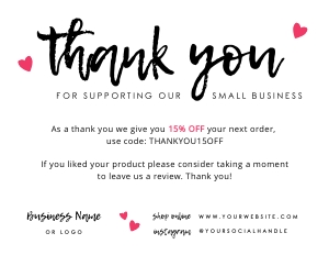Thank you Card Chalk Text A088: Thank you Card Chalk Text A088