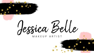 Business Card Brush and Glitter A097: Business Card Brush and Glitter A097