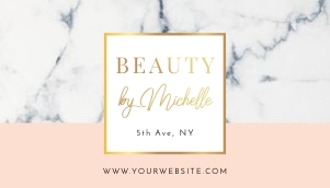 Marble & Peach Loyalty Card A111: Marble & Peach Loyalty Card A111