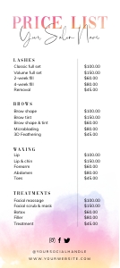 Price List Multi Color Ink Splash A134: Price List Multi Color Ink Splash A134