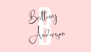 Pastel Pink Business Card A177: Pastel Pink Business Card A177