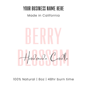 Label Pastel Pink 2.5x2.5 A191: Label Pastel Pink A191