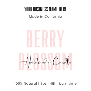 Label Pastel Pink 3x3 A191: Label Pastel Pink A191