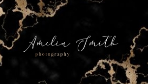 Gold Marble Business Card A208: Gold Marble Business Card A208