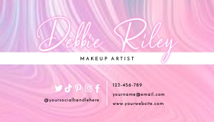 Pastel Agate Business Card A220: Pastel Agate Business Card A220