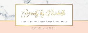 Marble and Peach Facebook Headers A252: Marble and Peach Facebook Banners Set A252