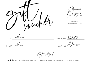 Gift Certificate 'Sydney' A309: Gift Certificate 'Sydney' A309