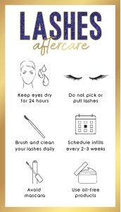Lashes Aftercare Faux Gold and Blue Glitter A343: Lashes Aftercare Faux Gold and Blue Glitter A343