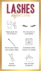 Lashes Aftercare Faux Gold and Pink Glitter A342: Lashes Aftercare Faux Gold and Pink Glitter A342