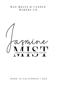 Minimalist Black & White Wax Melts Labels 2x3 A344: Minimalist Black & White Wax Melts Labels A344