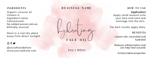 Wrap Around Labels Pink Ink Splash 3.75x1.438" A361: Wrap Around Labels Pink Ink Splash A361